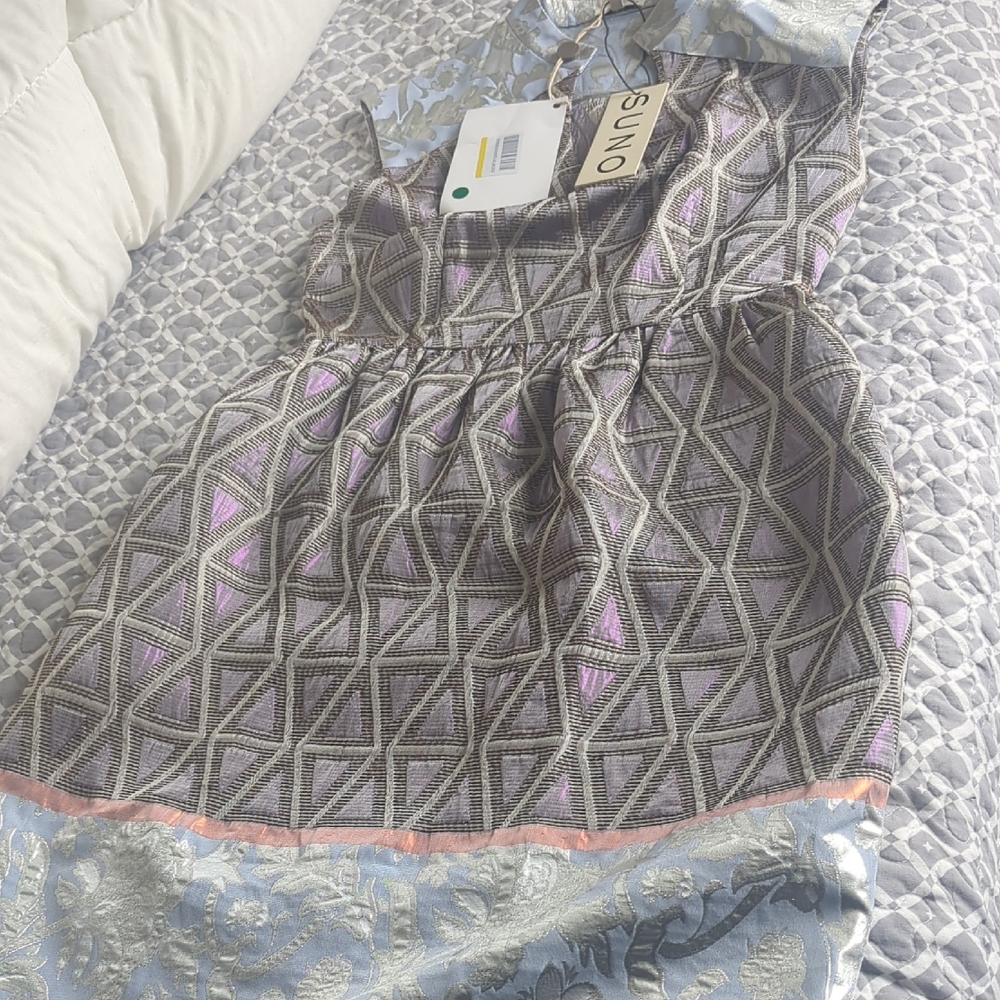 SUNO Multicolor Geometric Dress